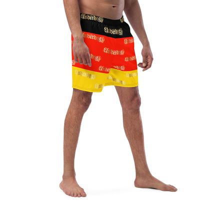 Herren-Badehose mit Innentasche ,Deutschland‘ Gold