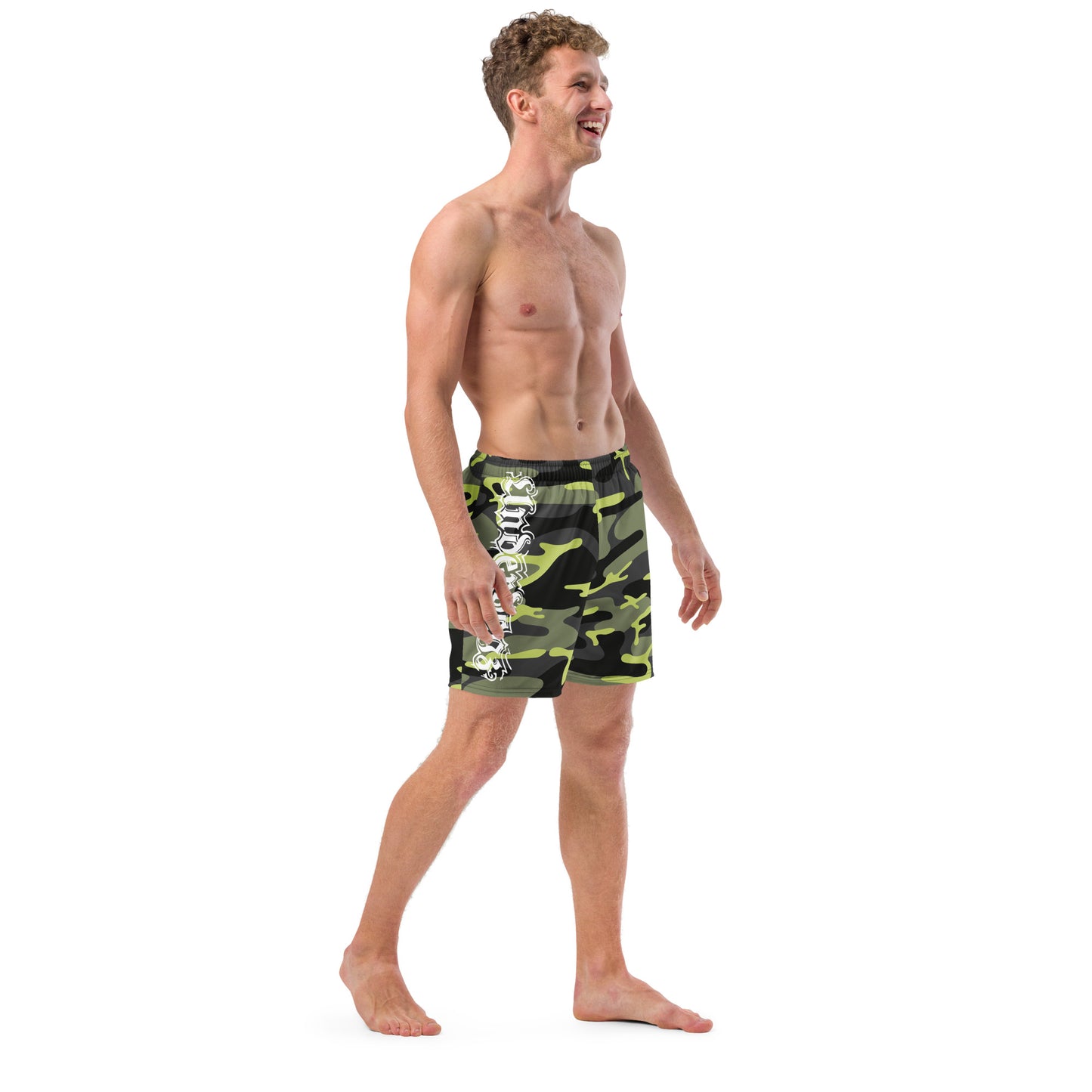 Herren-Badehose mit Innentasche Camouflage