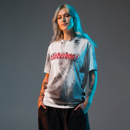 Recyceltes Unisex-Trikot Handabdruck rot