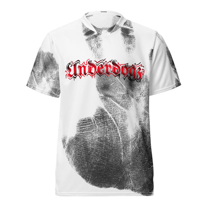 Recyceltes Unisex-Trikot Handabdruck rot