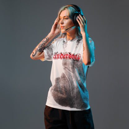 Recyceltes Unisex-Trikot Handabdruck rot