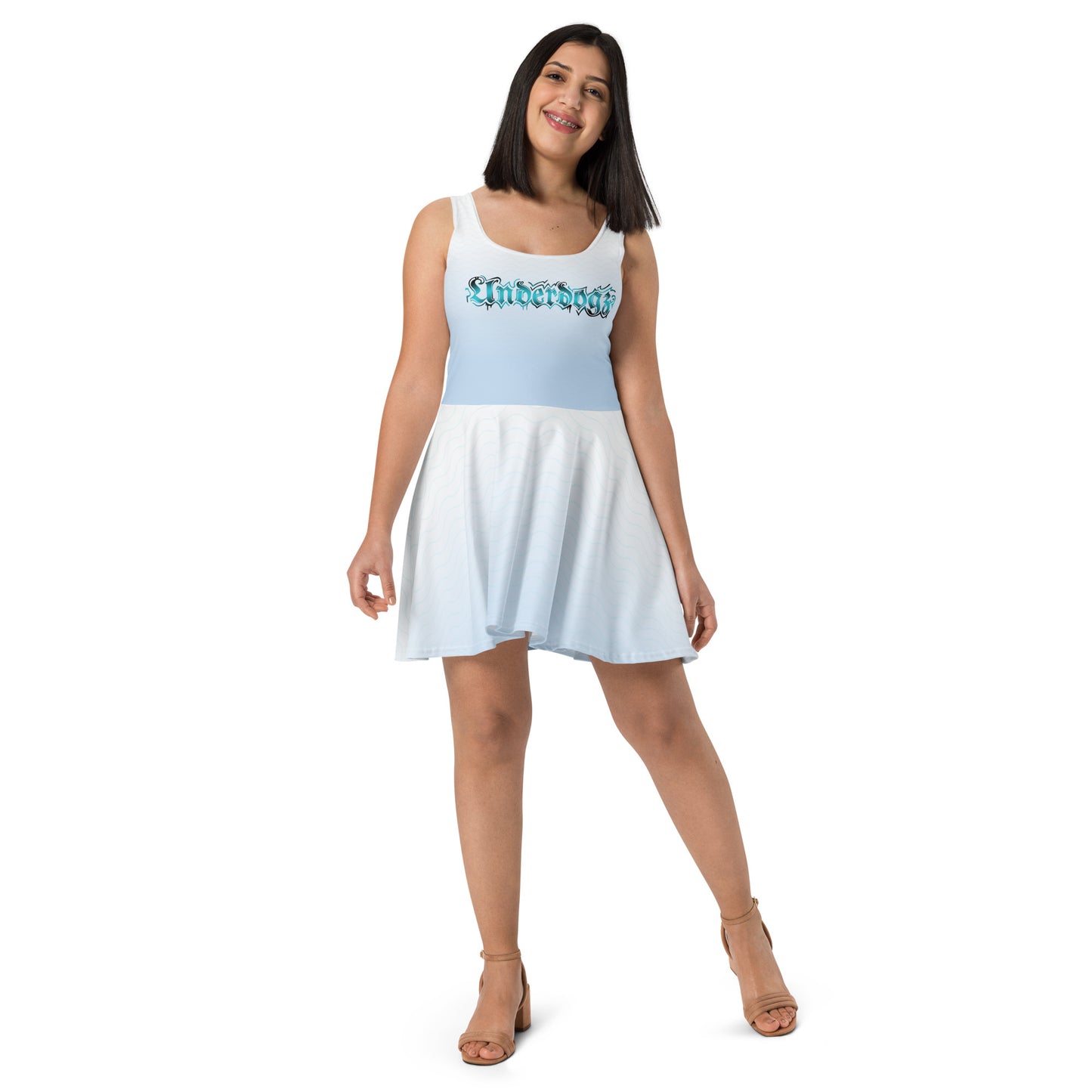 Skater-Kleid Türkis