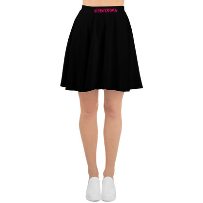 Skater-Rock mit Mini-Logo Pink