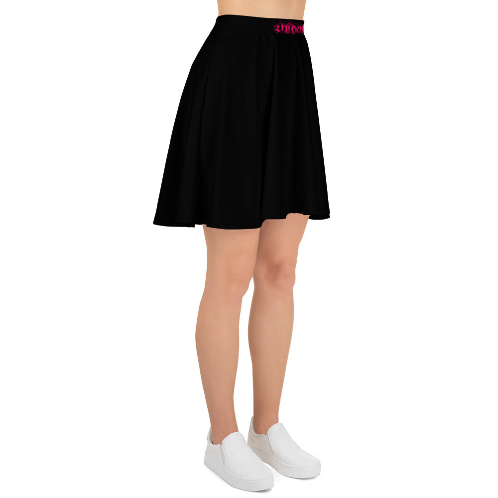 Skater-Rock mit Mini-Logo Pink
