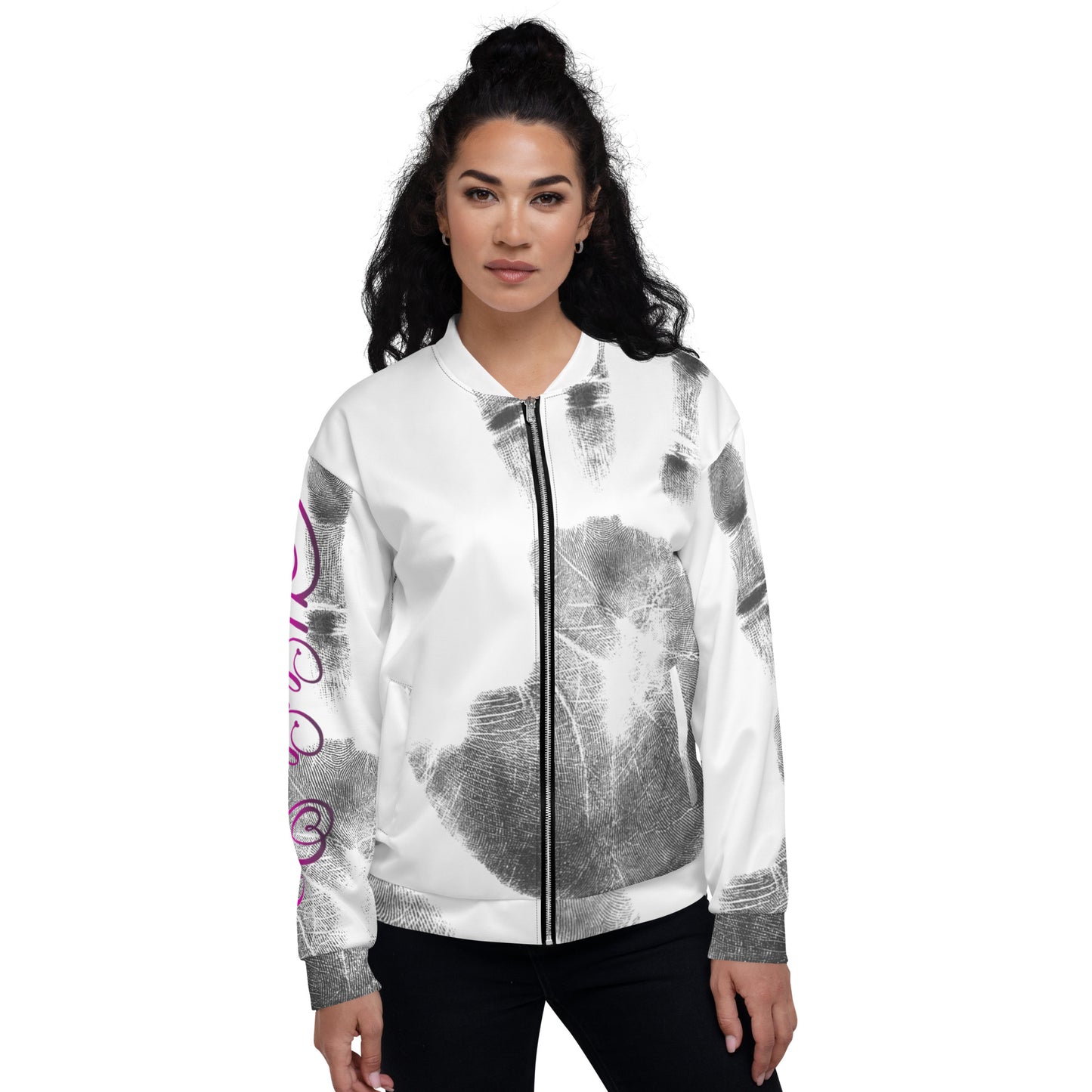 Trainingsjacke Queens Edition Pink Handabdruck