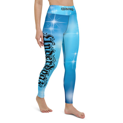 Yoga-Leggings mit Stars-Design und Innentasche