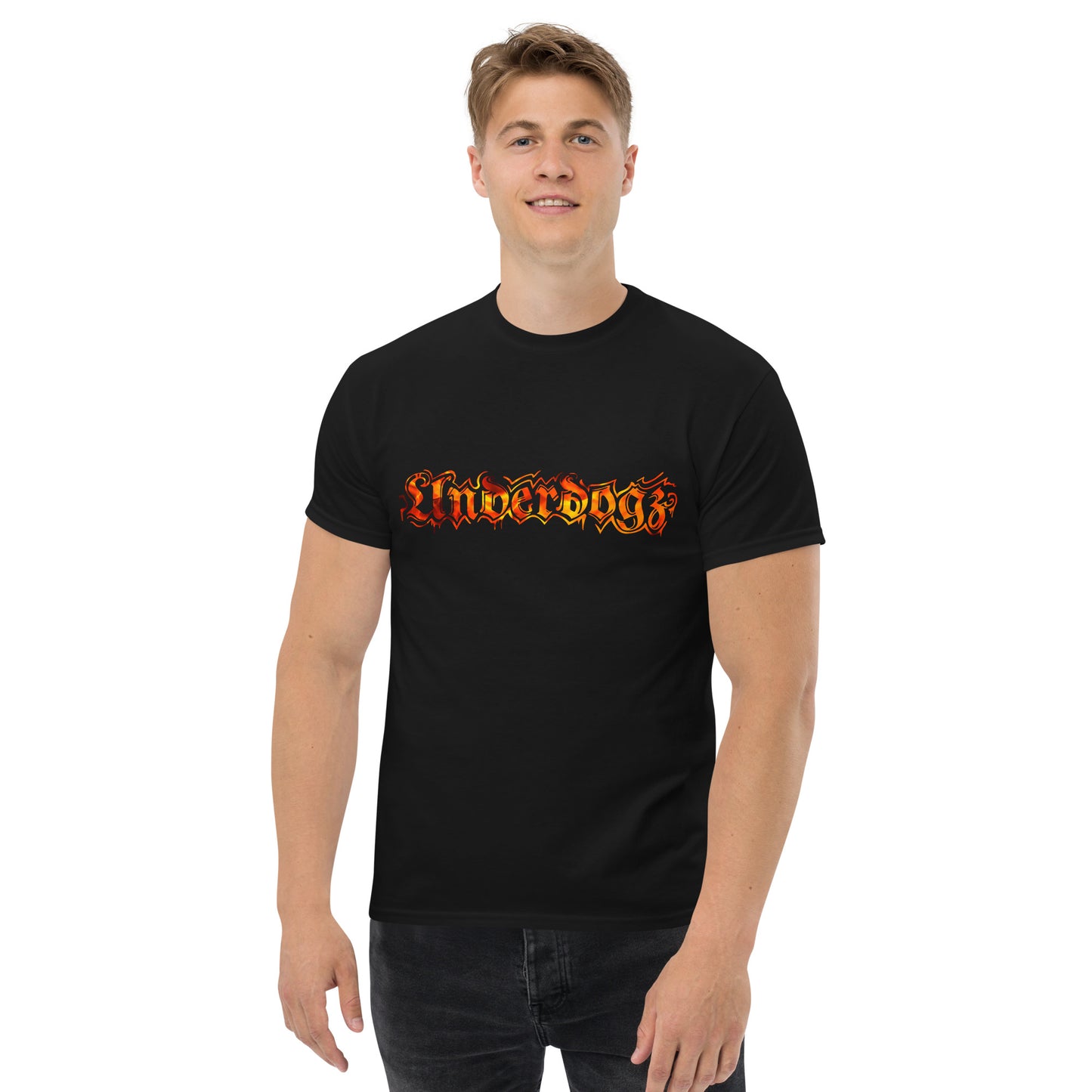 Herren-T-Shirt On Fire in Schwarz oder Weiß