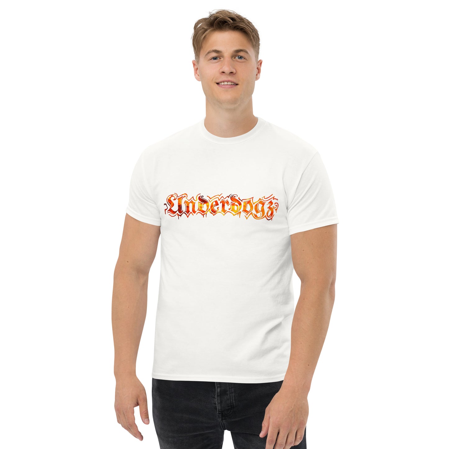 Herren-T-Shirt On Fire in Schwarz oder Weiß