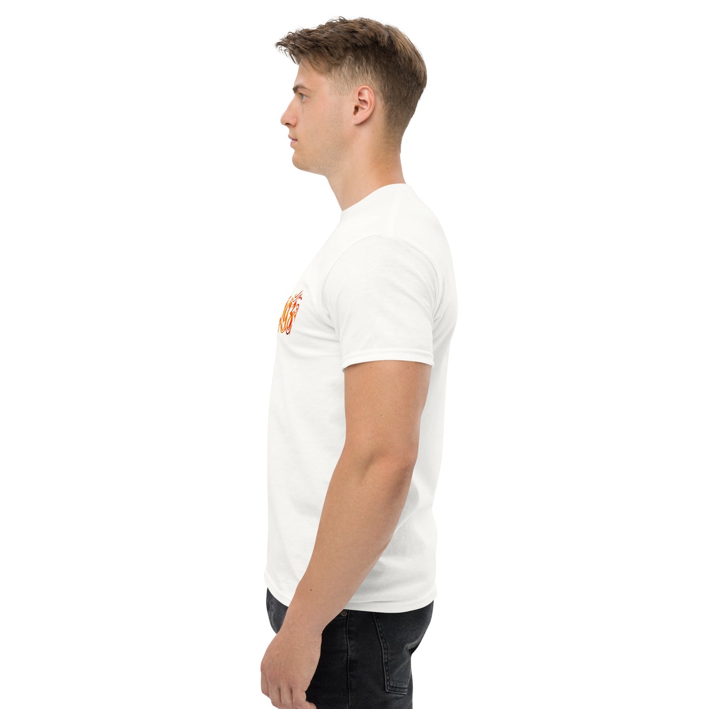 Herren-T-Shirt On Fire in Schwarz oder Weiß