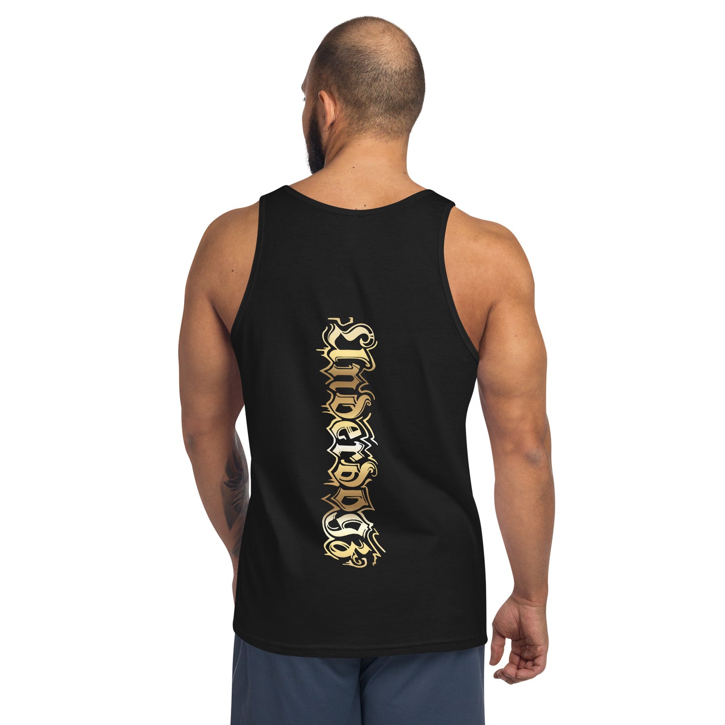 Herren-Tank-Top Logo Gold