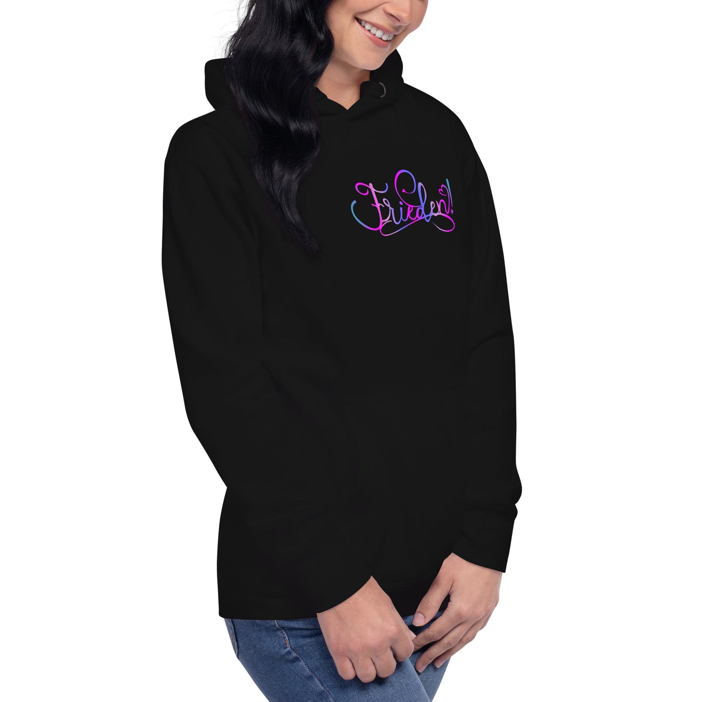 Kapuzenpullover Frieden! Queens Edition bunt