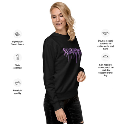 Premium-Pullover Lila Drip Edition