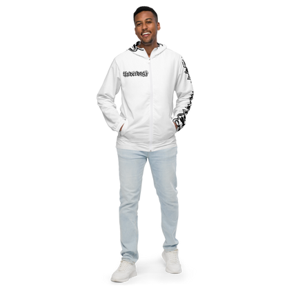Herren-Windbreaker Logoprint Black/White