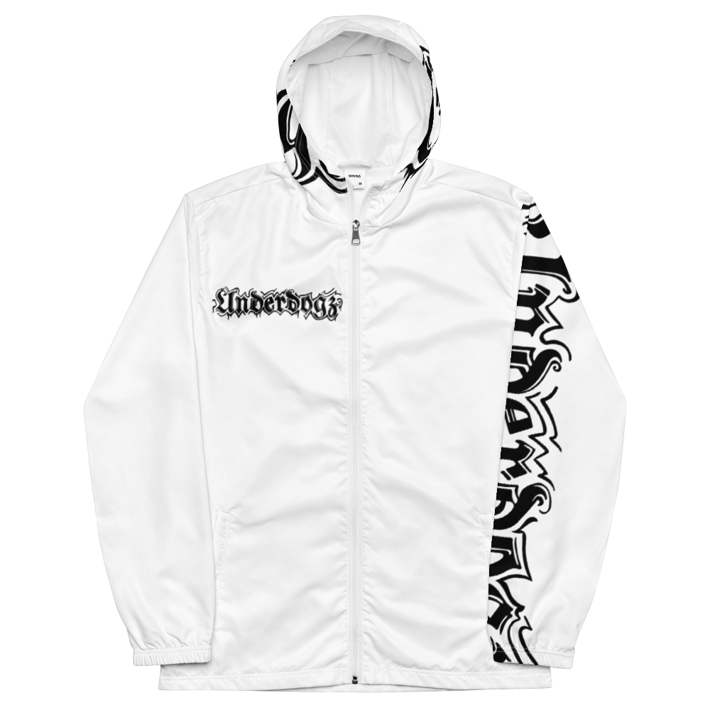 Herren-Windbreaker Logoprint Black/White