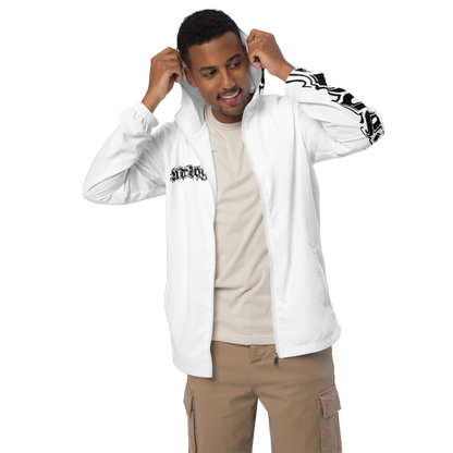 Herren-Windbreaker Logoprint Black/White