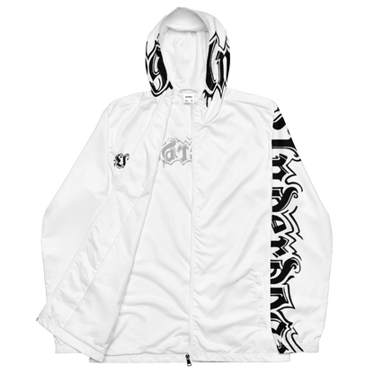 Herren-Windbreaker Logoprint Black/White
