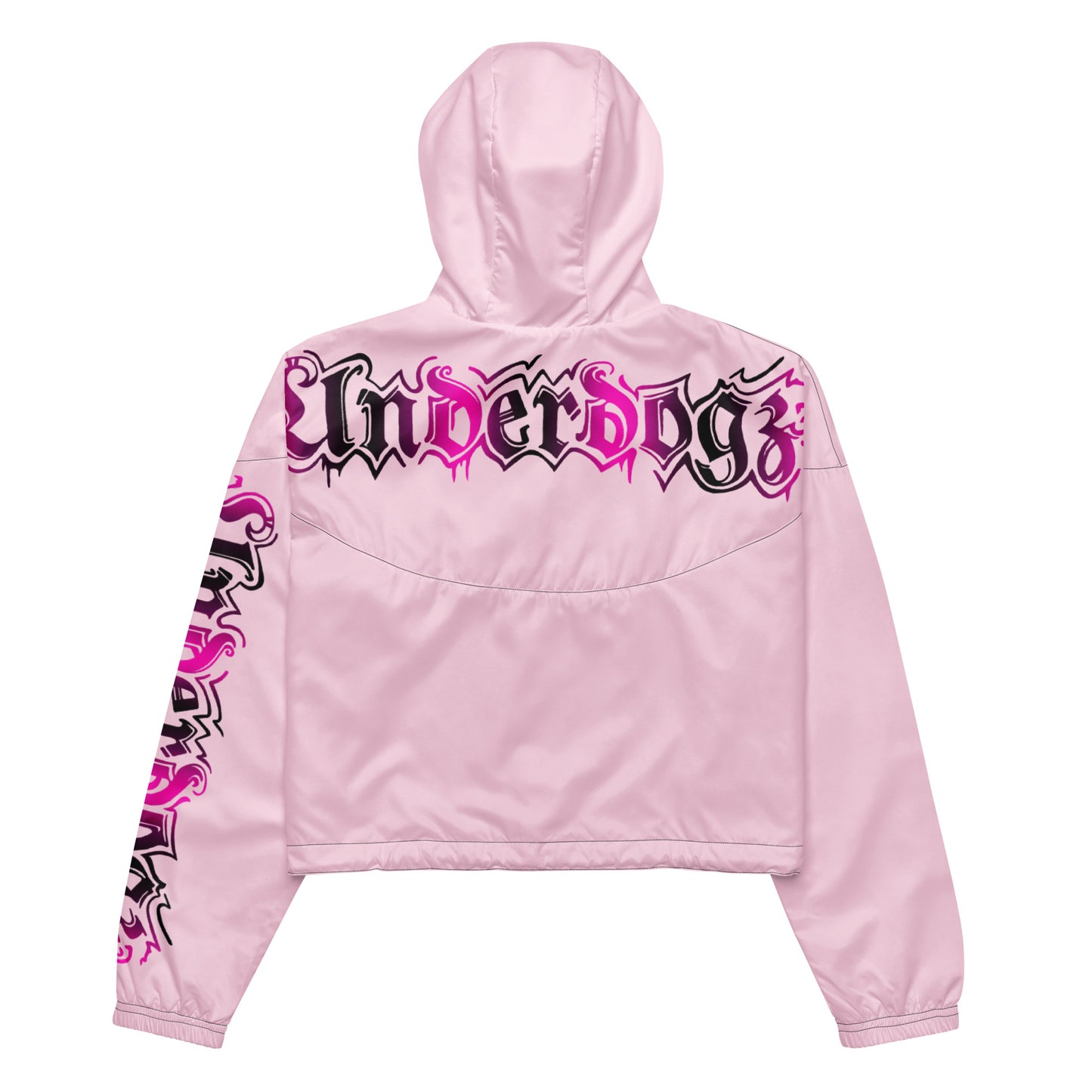 Damen-Windbreaker Cropped Rosa-Pink