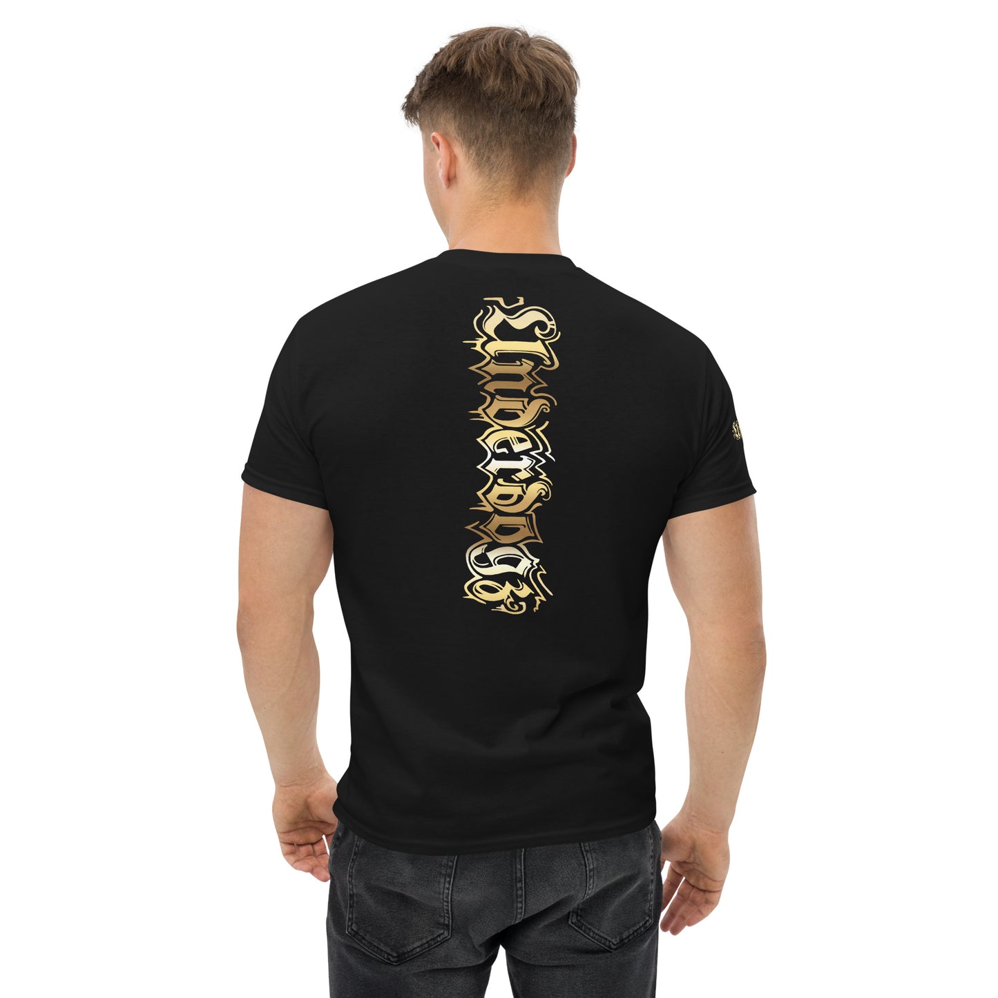 Klassisches Herren-T-Shirt Logo Gold