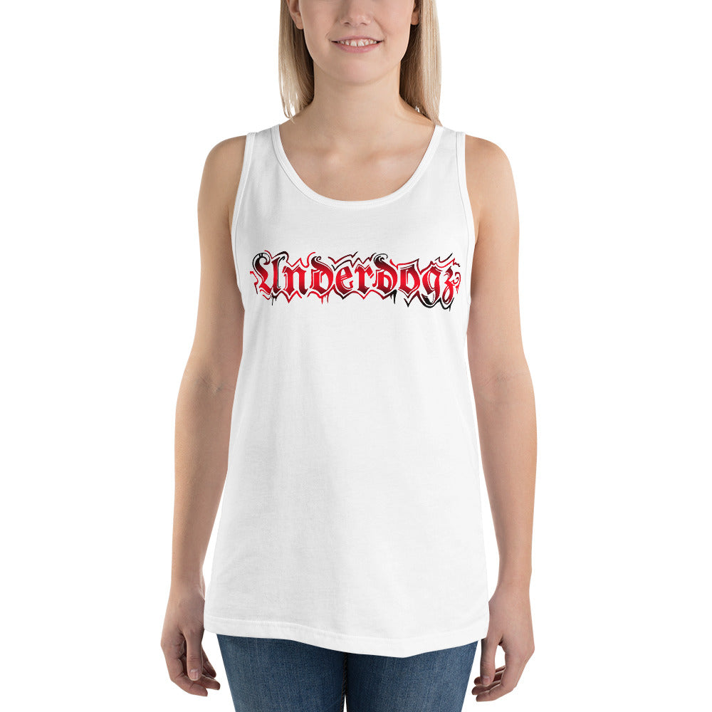 Tank-Top weiß mit Logo rot