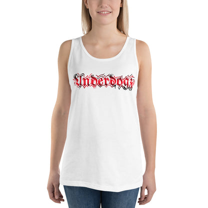 Tank-Top weiß mit Logo rot