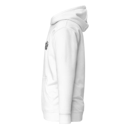 Unisex-Kapuzenpullover Logostick- weiß oder grau